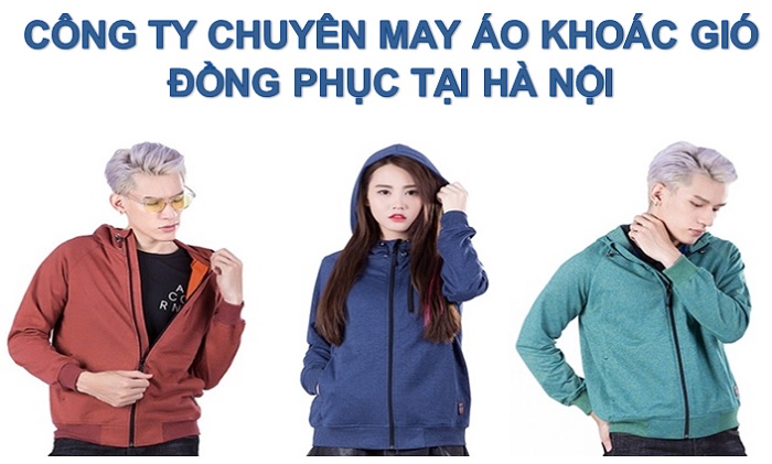 xưởng may áo gió đồng phục giá rẻ tại Hà Nội