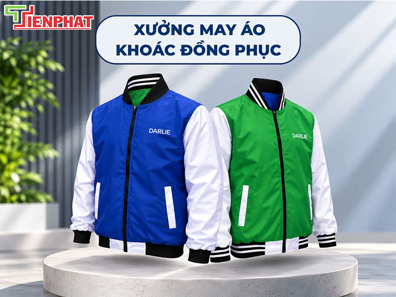 Mẫu áo khoác 2 mặt phối màu nổi bật, có thể mặc được cả hai mặt