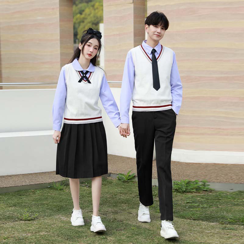 Áo len đồng phục học sinh, sinh viên thiết kế trẻ trung, phối sơ mi thanh lịch, phù hợp cho trường học